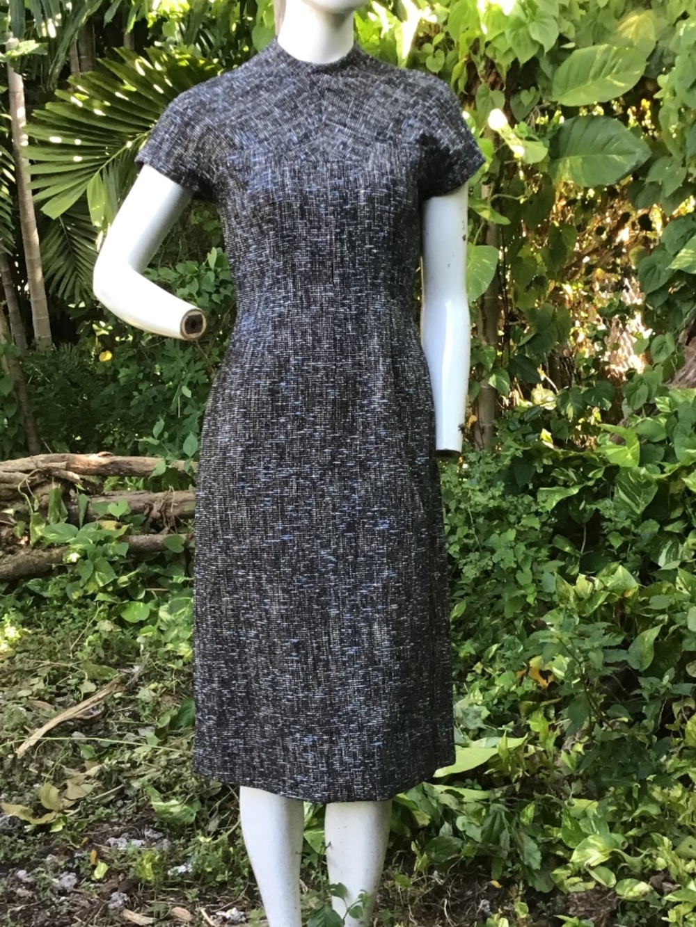 Vintage 60s fitted Tweed dress